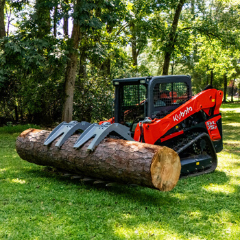 HEMCO Skid Steer moving large log