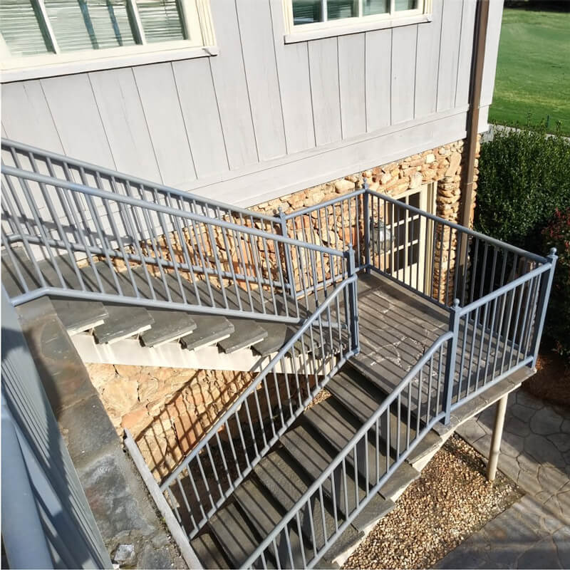 HEMCO custom fabrication stairs and handrails installed