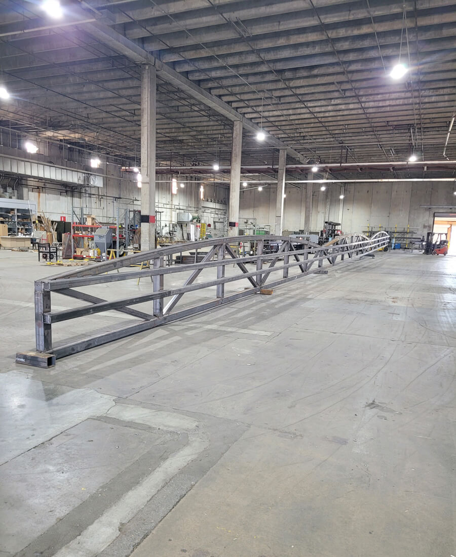HEMCO Fabrication guard rails in the shop
