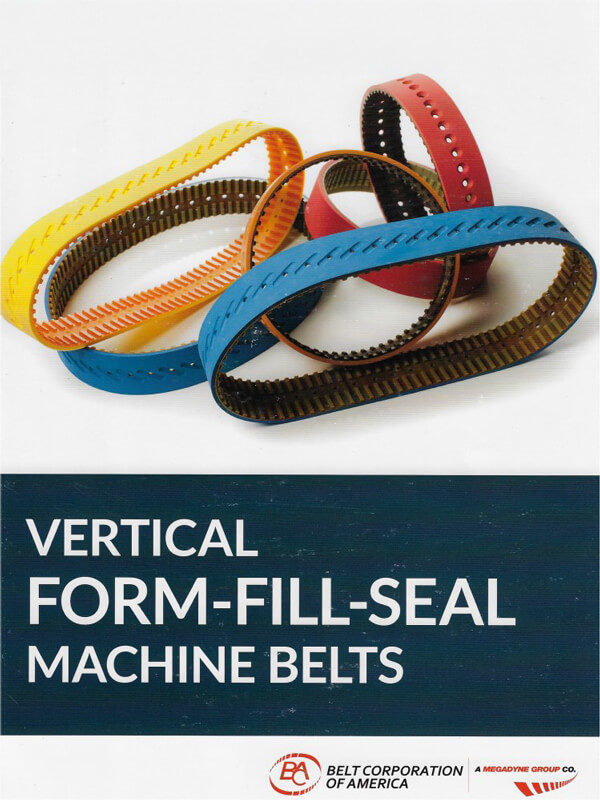 HEMCO Megadyne Vertical Form Fill Seal Machine Belts catalog cover